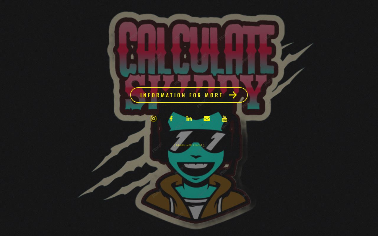 Carrd profile picture for @calculate